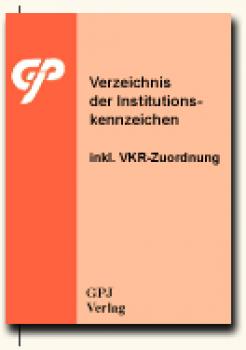 Verzeichnis der Institutionskennzeichen - Buchversion einmalig